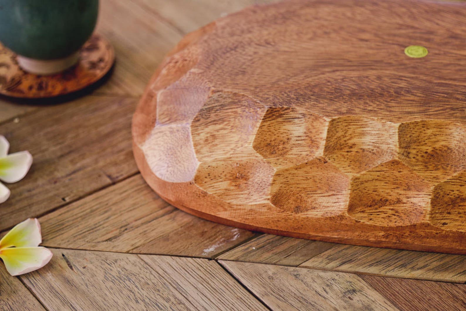 532732837-img-3 Acacia Wood Set of 7 | Oval design | Mother bowl with 4 servers and utensils | Handmade bowls | Salad Bowl Set | Pasta Bowl | Serving Bowls