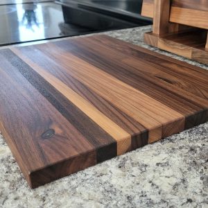 Walnut Cutting Board Set with Stand