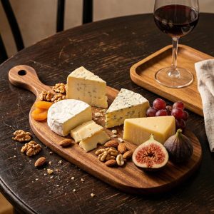 Handmade Black Walnut Cutting Board with Handle for Steak Charcuterie and Cheese Serving