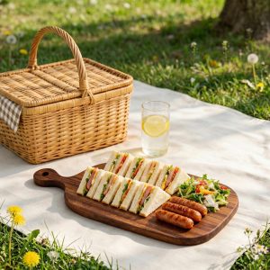 Handmade Black Walnut Cutting Board with Handle for Steak Charcuterie and Cheese Serving
