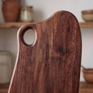 Walnut Charcuterie Board, Wooden Serving Board with Handle, Charcuterie Board Gift Set, Rustic Serving Board, Home Gifts