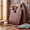 Walnut Charcuterie Board, Wooden Serving Board with Handle, Charcuterie Board Gift Set, Rustic Serving Board, Home Gifts