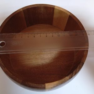 Acacia Wood Salad Bowl Set, Olive Wood Servers, Magnetic Shakers, 7-Piece Rustic Kitchen