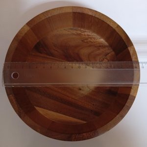 Acacia Wood Salad Bowl Set, Olive Wood Servers, Magnetic Shakers, 7-Piece Rustic Kitchen