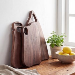 Walnut Charcuterie Board, Wooden Serving Board with Handle, Charcuterie Board Gift Set, Rustic Serving Board, Home Gifts