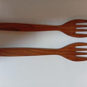 Acacia Wood Salad Bowl Set, Olive Wood Servers, Magnetic Shakers, 7-Piece Rustic Kitchen