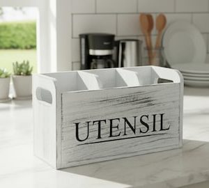 Handmade Wood Kitchen Utensil Set: 7-Piece Eco-Friendly Cooking Tools